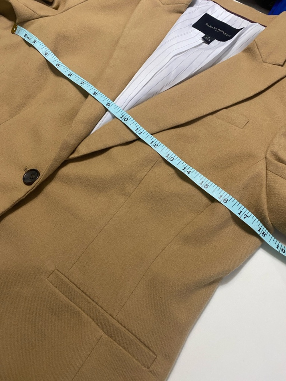 Banana Republic Camel/Tan Women's Single-Button Tailored Blazer - Picture 6 of 10